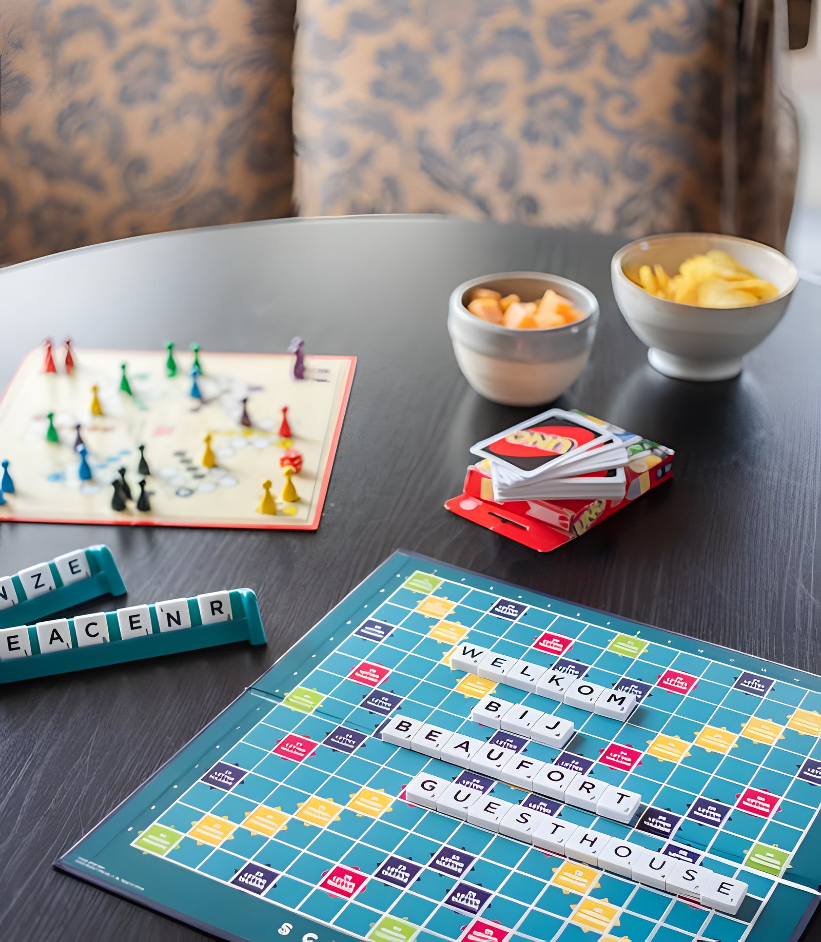 Jeux de société sur la table